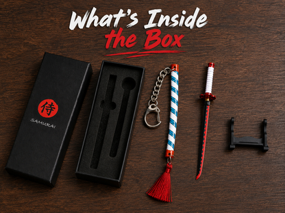 Krinji™ Premium Katana Keychain with Push Button