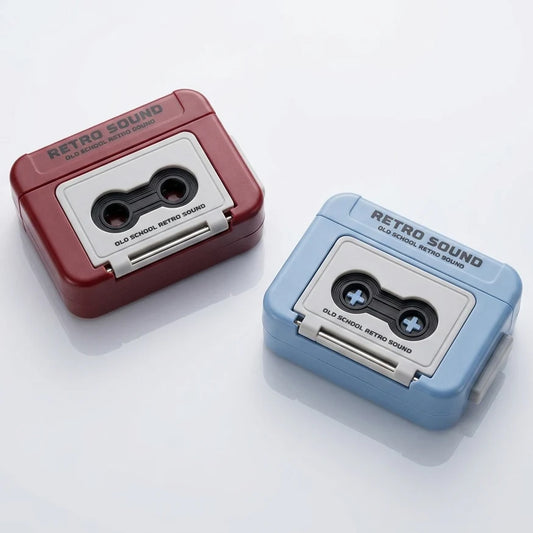 Retro voice recorder keychain